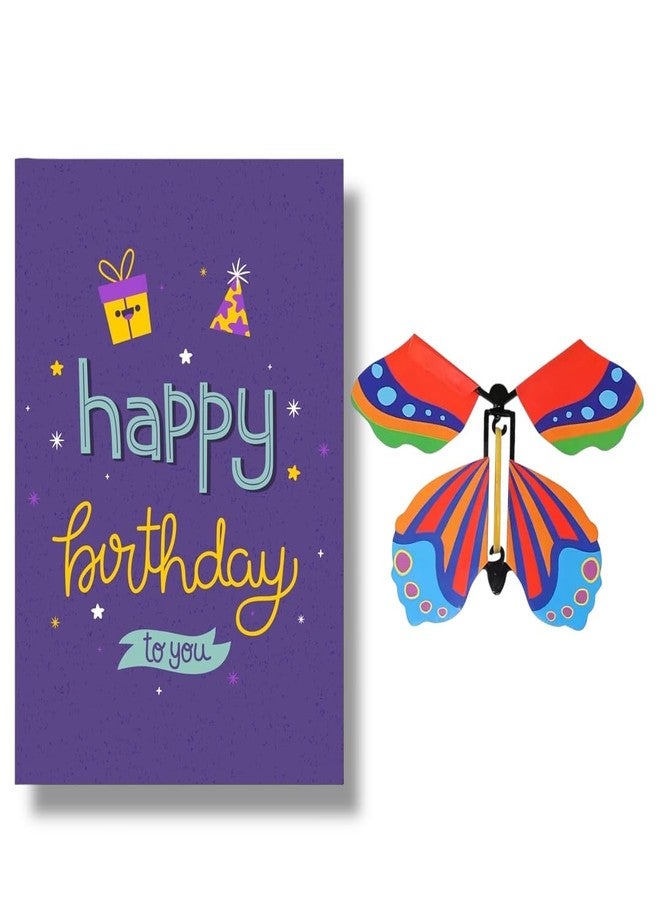 WARMINGO DE 3D Butterfly Pop-Up Happy Birthday Greeting Card | Unique Birthday Gift for Friends, Family, Girlfriend, Boyfriend | Special Surprise Card with Envelope (BIRTHDAY) - Image 5